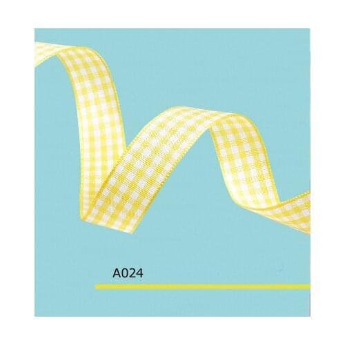 1" Inch 25mm plaid ribbon