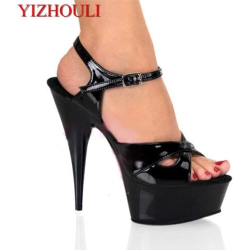 Summer 15 cm super high heels, Roman style model banquet show stage performance sandals