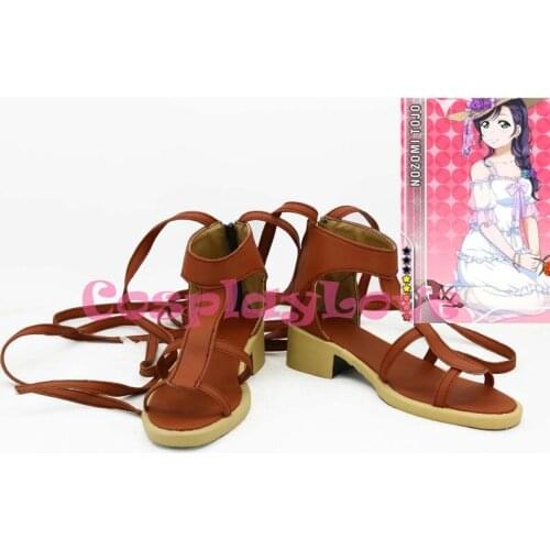 Newest Custom Made Japanese Anime Lovelive! Swimmingwear ver Nozomi Cosplay Shoes Boots For Christmas Halloween