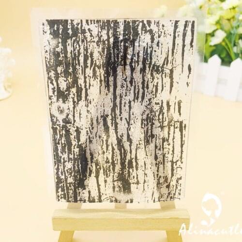 CLEAR STAMPS Tree Bark Pattern Scrapbooking Card Album Paper Craft Rubber Roller Transparent Silicon Clear Stamp AlinaCraft