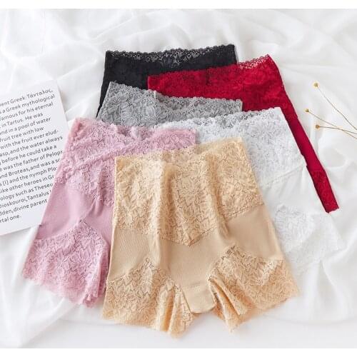 Summer Women Shorts Seamless Lace Safety Short Pants Ladies Comfort Slim High Elastic Big Size Boy Shorts for Women