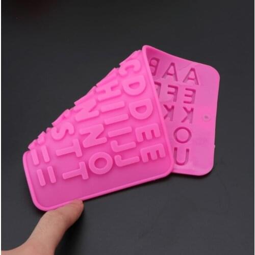 26 Alphabet Letters Ice Cube Tray Silicone Mold Resin Jewelry Making Craft Tool