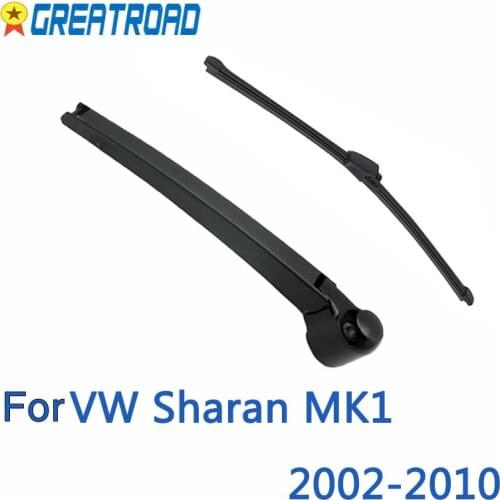 Wiper Rear Wiper Blade & Arm Set Kit Fit For VW Sharan MK1 2002-2010 Windshield Windscreen Rear Window