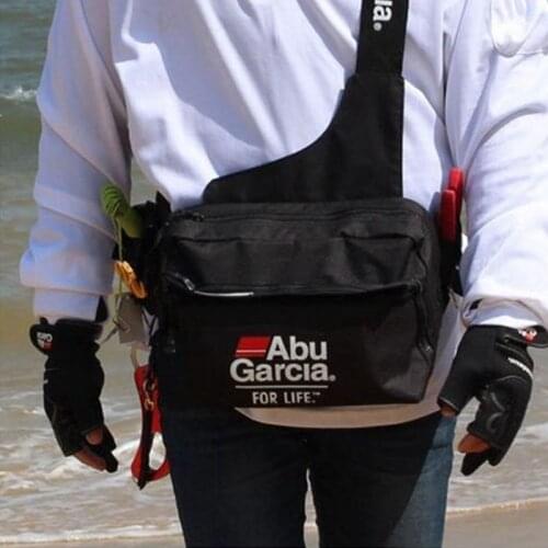 ABU Garcia Fishing Reel Bag Fishing Waist Tackle Bag Waterproof Waist Shoulder Pack Case Reel Lure Line Hook Fishing gear bag