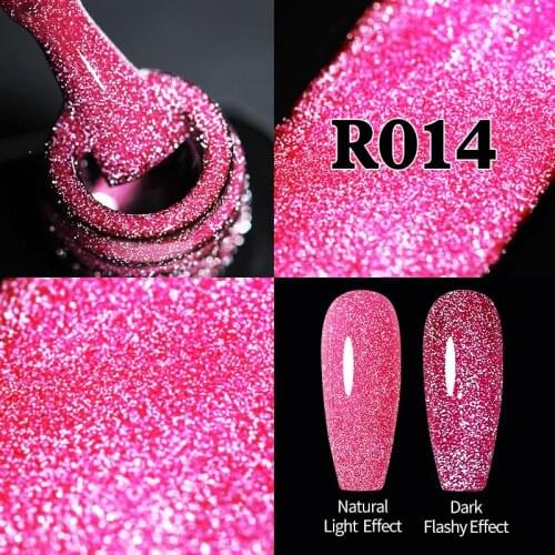 UR SUGAR Reflective Glitter Gel Nail Polish Shiny Nail Gel Semi Permanent Nail Art Varnishes For Need Base Top Coat