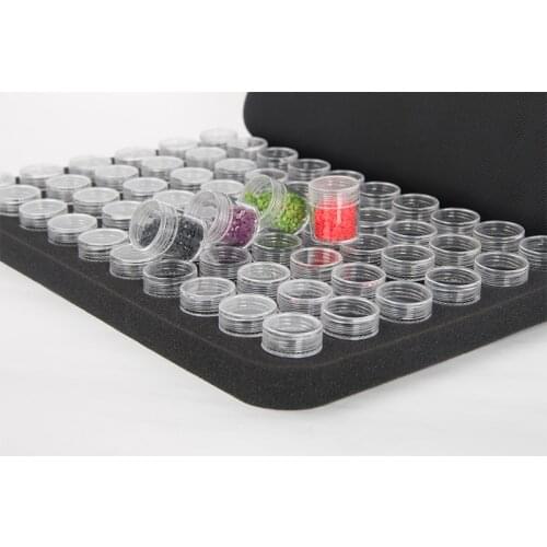 High Qualtity Clear Round Bottles diy Diamond Painting tools Box Accessories Storage Carry Case diamant painting Container Bag