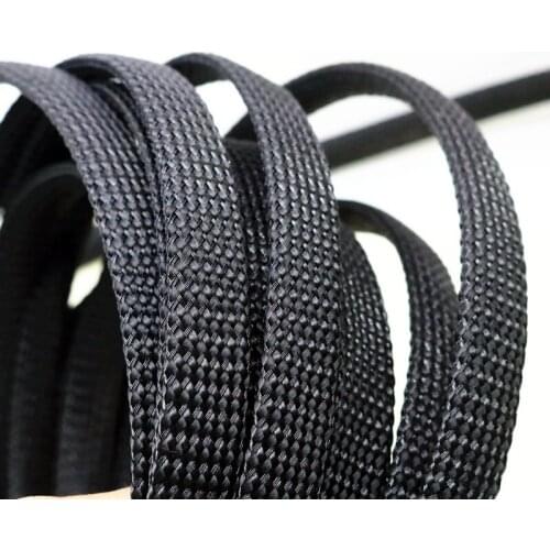 Yivosound black cotton nylon special shock absorber braided sleeve cable sleeves sheath tube DIY HIFI audio cable rca speaker
