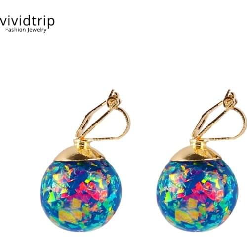 New Arrival Fashion Bling Bling Unique Clip On Earrings For Temperament Women Girl Party Without Puncture Ear Clips Jewelry