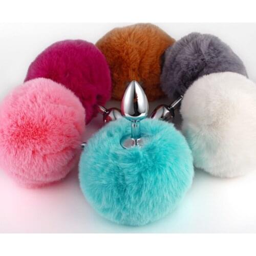 Woman Short Fox Tail Anal Stuffed Couple Role Playing Sexy Metal Feather Anal Toy Cosplay Sexy Costume Adult Game Accessories