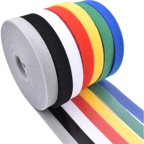 1.5*500cm plant strapping nylon ultra-thin adhesive cable management with fiber optic bristles cable tie Garden Tools