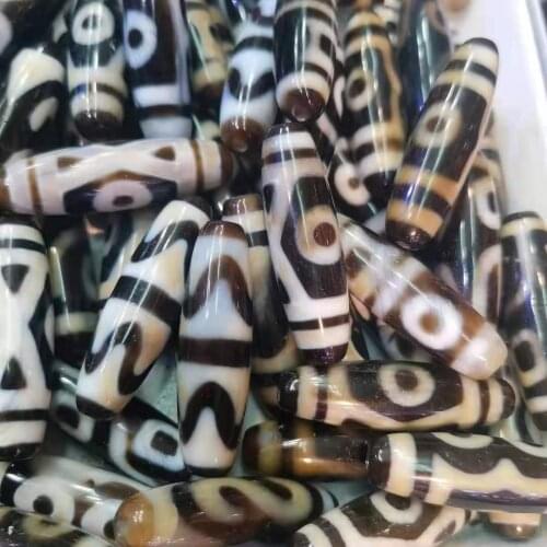 1pcs/lot natural agate two eyes dzi two eyes Patina Weathered pattern bricolage accessories biżuteria dijes pulseira takı collan