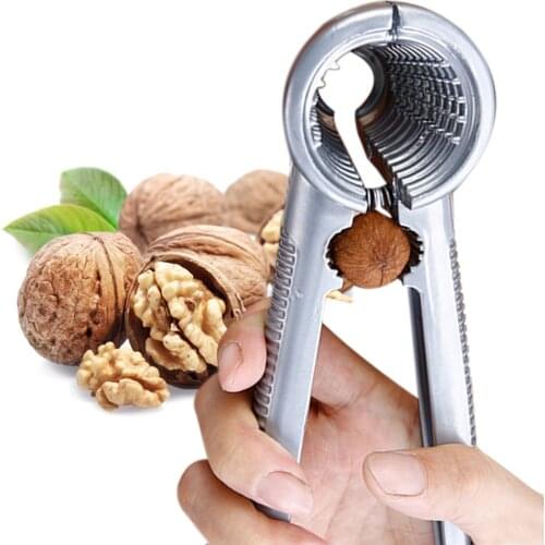 1Pc Nutcracker Walnut Opener Metal Walnut Cracker With Non-Slip Handle V-Shaped Funnel Home Living Design Fruit Vegetable Tools