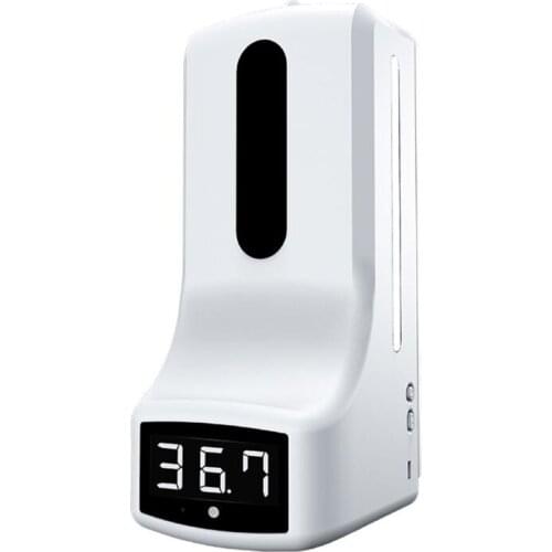 Automatic Hand Soap Dispenser with Infrared thermometer for supermarket Store U4LA
