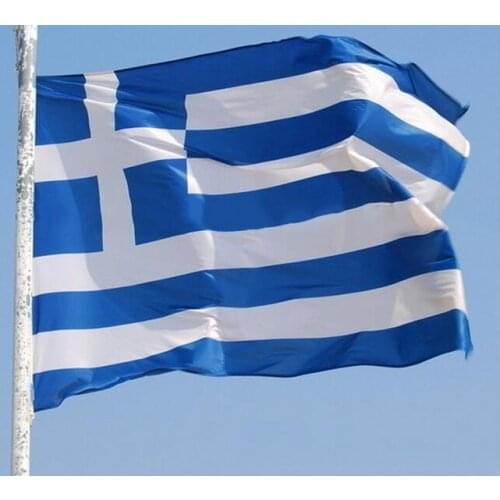 90 x150cm Large Blue White Greece Flag Polyester Greek Hellenic State National Banner flag Happy Gifts Home Office Garden Decor