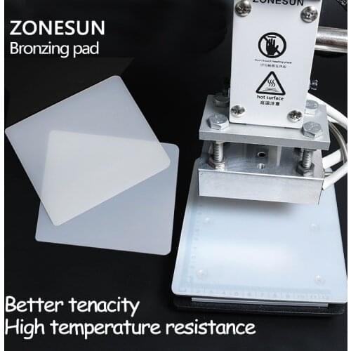 ZONESUN Bronzing pad Rubber Blanket for Hot Foil Stamping Machine leather embossing machine accessories Stamp tool parts