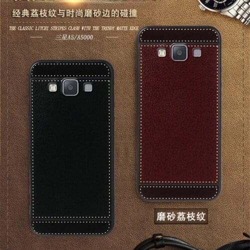 For Samsung A5 Case A500F A500FU 5.0 inch Black Red Blue Pink Brown 5 Style Fashion Phone Soft Silicone Samsung Galaxy A5 Cover