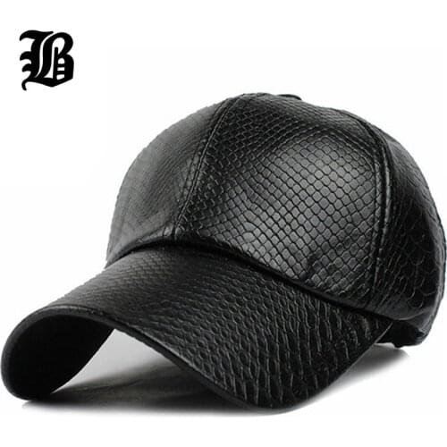[FLB] Cool!new fashion PU black Baseball Cap women Hats For men fall Leather cap Trucker cap casquette snapback winter for women