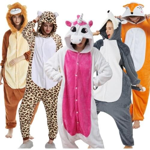 Kigurumi Unicorn For Kids Adult Onesie Women Pajamas Animal Cosplay One Piece Sleepwear Child Boy Girl Home Suit
