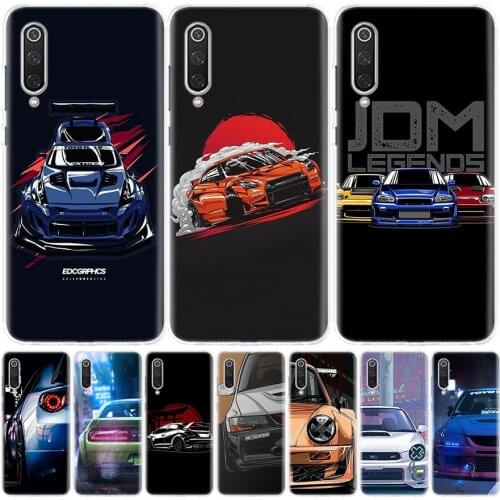 Cool Japan JDM Sports Car Comic Phone Case For Xiaomi Mi Note 10 11 9 8 10T 9T CC9 A1 A2 A3 Poco F1 X3 F2 Pro Lite 5X 6X Cover C