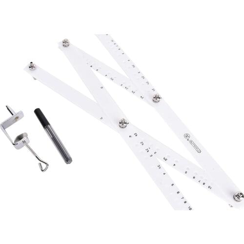 34cm Scale Drawing Ruler Artist Pantograph Folding Ruler Reducer Enlarger Tool Art Craft For Office School Supplies