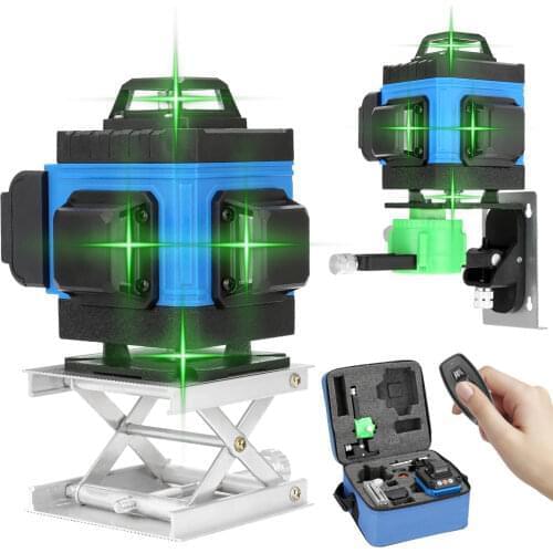 Multifunctional 4D 16 Lines Level Tool Self-Leveling Laser Level 360 Vertical Horizontal Crossline APP Remote Control lazer Tool