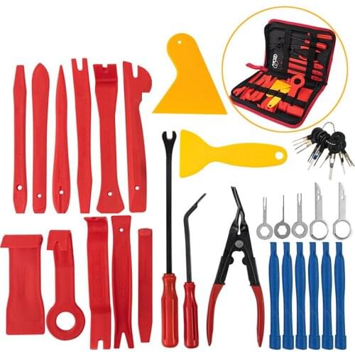 45in1 Car Trim Removal Tool Set Panel Trim Removal Interior Trim Disassemble Tool Kit Hand Tool For Installation Disassembly