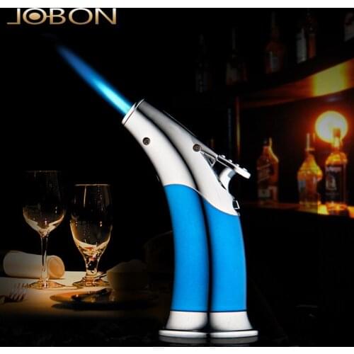 JOBON Inflatable windproof lighter for mens straight cigar torch lighter