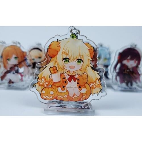 New HOT Girls Frontline Q Type Stand Model WA2000 AN-94 AK-12 Cartoon Keychain Bag Acrylic Desk Decor Pendant Toy Kering Cosplay