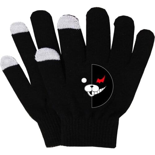 Game Danganronpa Gloves Unisex Finger Cotton Warm Gloves Non-slip Touch Screen Gloves finger gloves