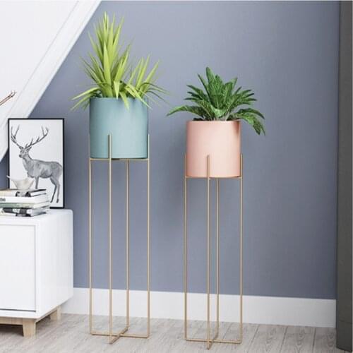 Plant shelf flower stand Nordicmodern minimalist greensucculent floor-standing iron plant rack sbalcony garden office decoration