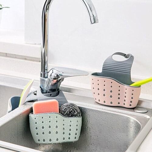 Kitchen Sink Rack Organizer Shelf Sponge Soap Drain Rack Hanging Cleaning Cloth Holder Bathroom Storage Organizer Accessories