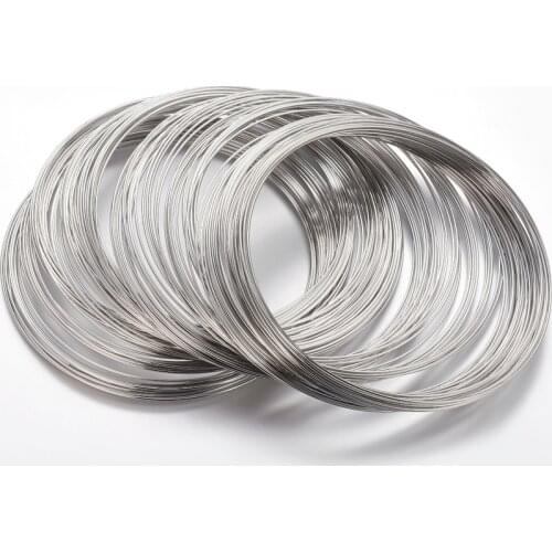 Steel Memory Beading Wire Cord Wrapping for Necklace Bracelet Craft Making Jewelry Findings Golden/Gunmetal Color