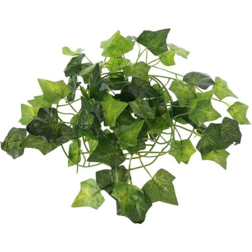 Drop Ship Artificial Vine Reptile Lizards Terrarium Decoration Chameleons Climb Rest Leaves