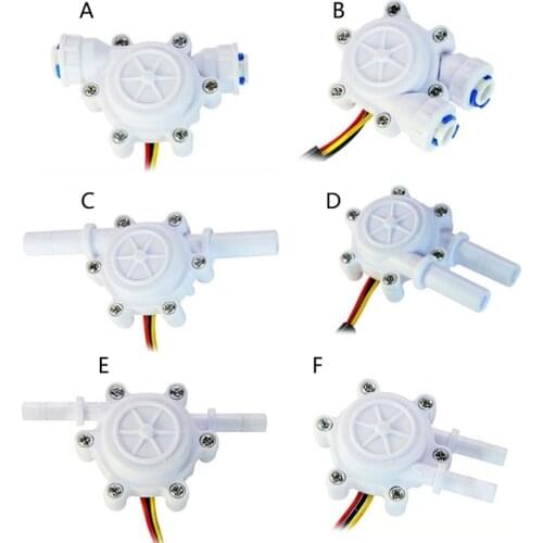 New Multiple styles Flow Sensor Control Meter Flowmeter Counter 0.2-8L/min Water Flow Sensor Switch Drinking Fountain Coffee