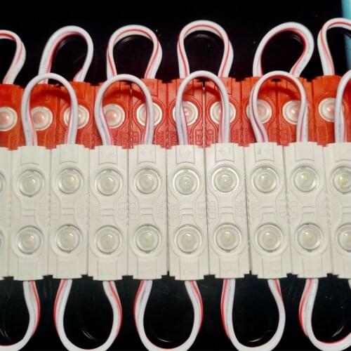 SMD 2835 2LED 1W 100lm with lens aluminum PCB waterproof injection LED module light for mini sign letters DC12V 36mm*9mm*5mm