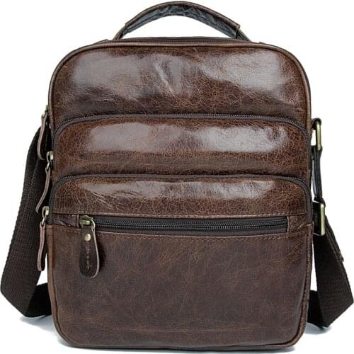 Travel Shoulder Bags Man Genuine Leather 2020 Business Casual Crossbody Bags Messenger Bag Men Handbag