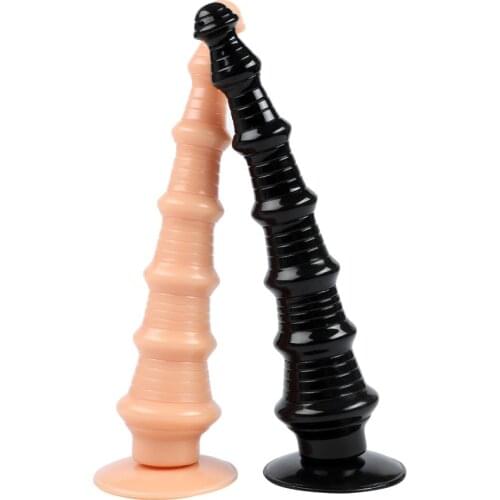 Super Long 35CM Dick Anal Beads Dildo Large Penis Suction Cup Unisex Butt Plug Female Vaginal Masturbator Erotic Anus Dilator