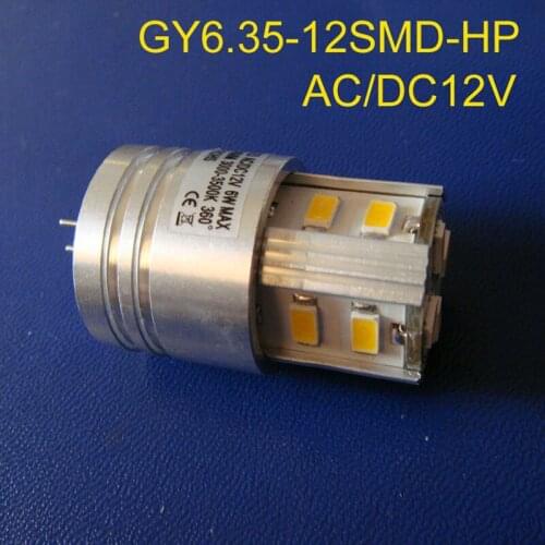 High quality 12V 6W GY6.35 led light,LED GY6.35 bulb 12VAC/DC GY6.35 led free shipping 20pcs/lot