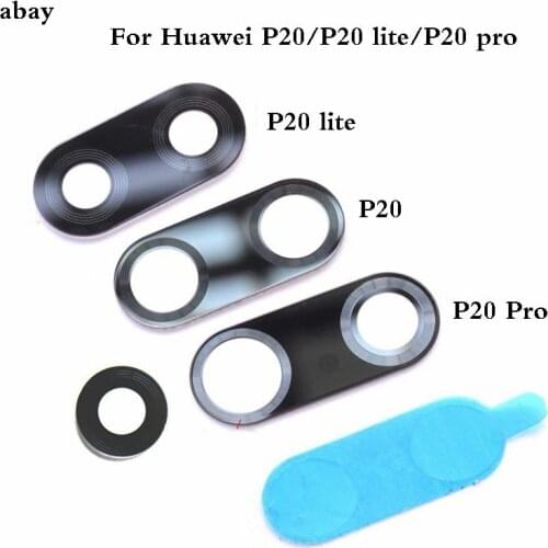 High Quality Camera Glass For Huawei P20 Lite Pro Rear Back Camera Lens Glass For Housing with Sticker Adhesive