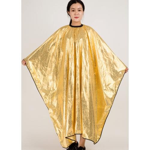 XL Adult Hairdressing Salon Barber Cape Waterproof Cloth Hair Styling Tools Hair Capes Gold Leopard Hair Gown Hairdressing Cape