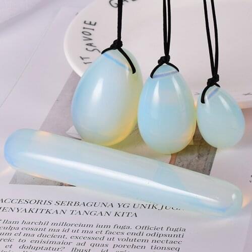Yoni Egg Opalite Massage Wand Set Stone Crystal Mineral Jade Kegel Exercise Tool Pelvic Floor Muscle Vaginal Ben Wa Ball