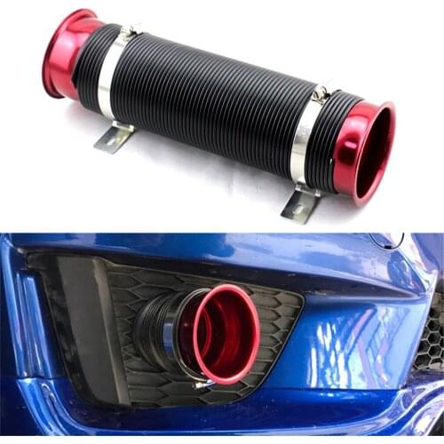 Air Intake Hose Tube Intake Duct Replaces, 3 Inch (76mm) Adjustable Flexible Car Turbo Cold Air Intake System Hose Pip