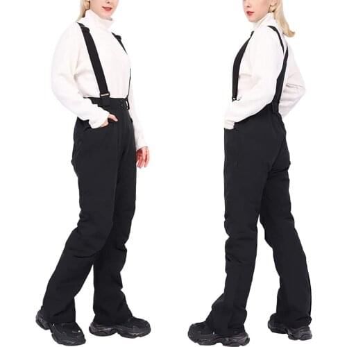 Women Ski Pants Outdoor Sports High Quality Suspenders Trousers Men Windproof Waterproof Warm Winter Snow Snowboarding Pants