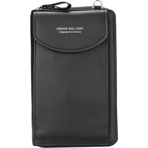 Womens Leather Wallet High Quality Female Mobile Phone Purses Messenger Shoulder Bag Carteras Mujer W002