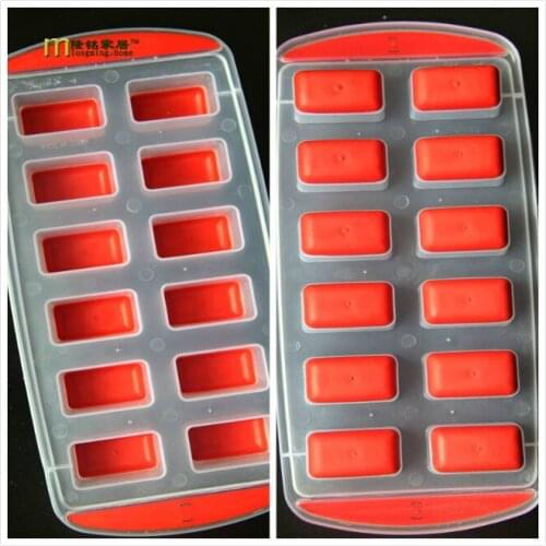 1PC 100% food grade silicone Novelty Soft Silicone Ice Cube Tray Ice Maker Jelly Pudding Mould ice mold LB 277