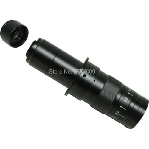 10X ~ 180X Adjustable Working Distance Zoom C lens 0.7X ~ 4.5X Industrial Microscope Camera 2X Auxiliary Eyepiece Magnifier