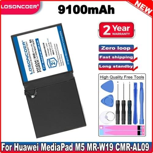 HB299418ECW HB2994I8ECW 9100mAh Battery For Huawei MediaPad M5 10 Pro CMR-AL19 CMR-W19 CMR-AL09 CMR-W09 CMR-W19 10.8 Battery