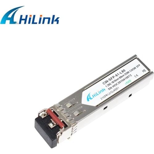 Free Shipping! Dual LC 1.25G 1610nm 80km CWDM SFP Transceiver with DOM Function