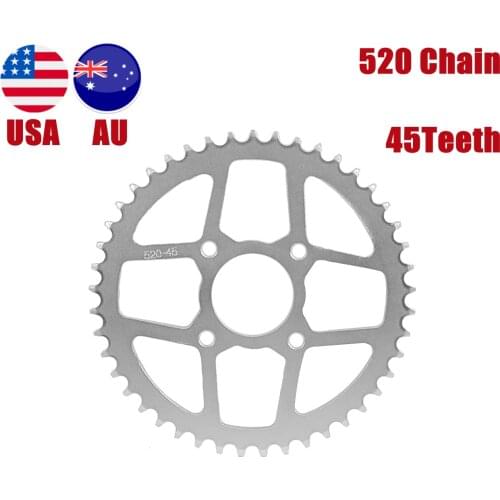 TDPRO Motorcycle Transmission 520 Chain 45 Teeth 58mm Hole Rear Sprocket For 150/200/250cc ATV Quad Dirt Pit Bike Buggy Go Kart