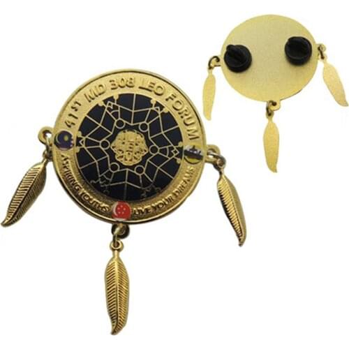 Cheap custom zinc alloy badge low price proof two button badges